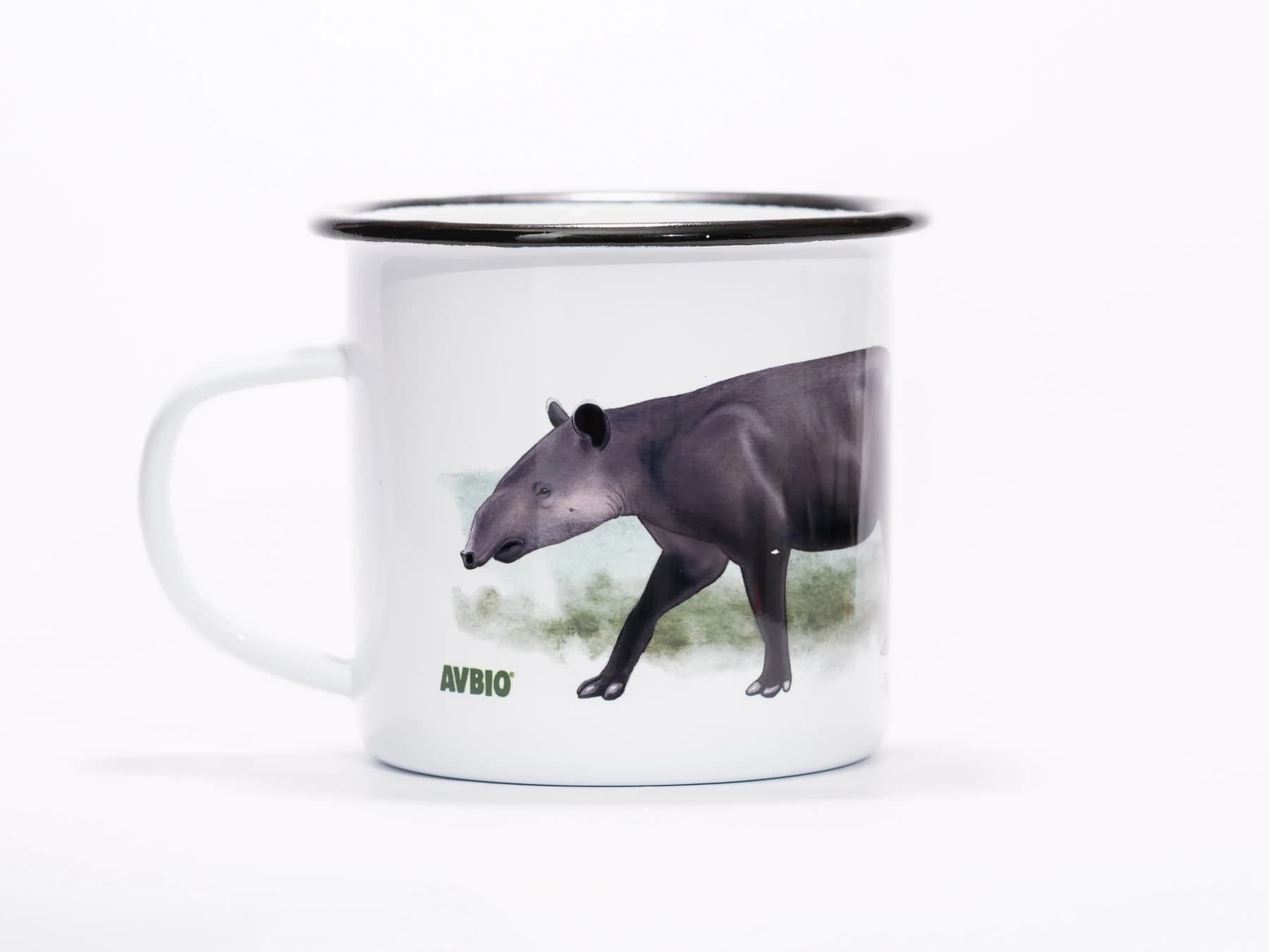 Taza peltre tapir